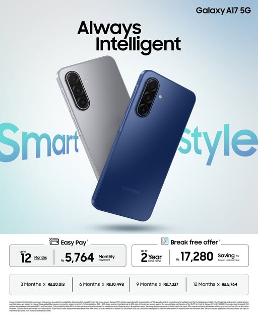 Samsung Galaxy A17 5G Now Available in Pakistan With Affordable Installment Plans!